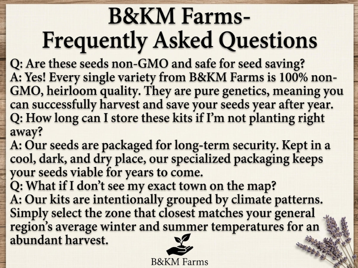 35 Varieties 2026 Zone Specific Garden Kit : Guaranteed Success with USDA Zones 3-10-Matched Seed Collections