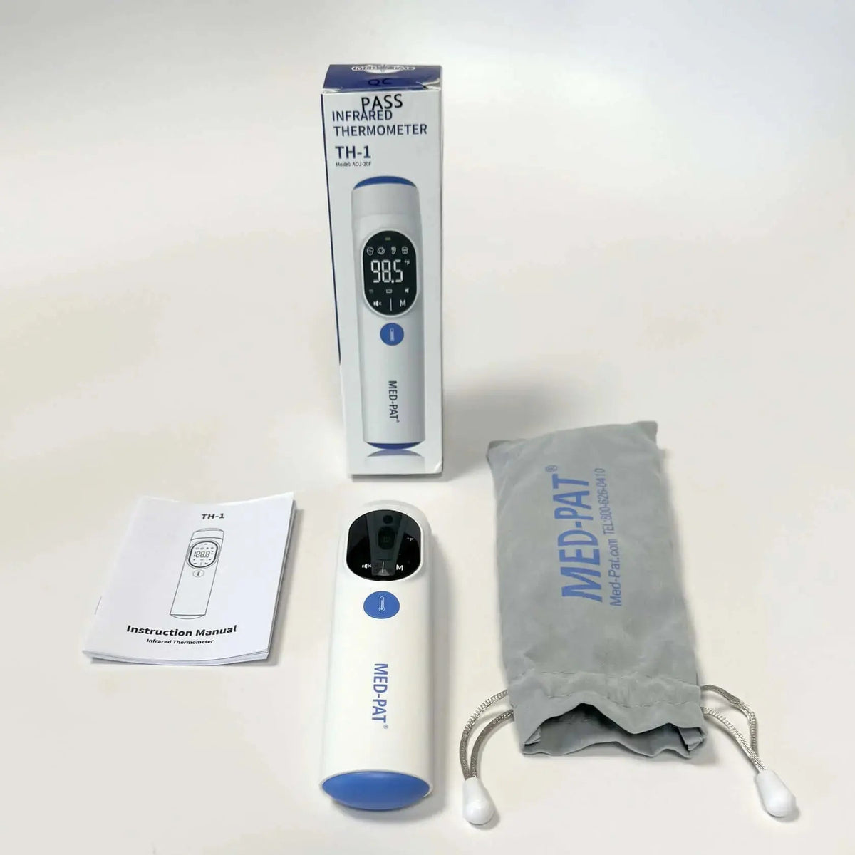 Med-Pat TH-1 4-in-1 Infrared Ear & Forehead Thermometer